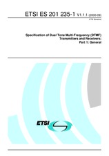 Náhled ETSI ES 201235-1-V1.1.1 21.9.2000