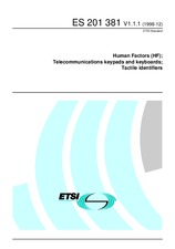 Norma ETSI ES 201381-V1.1.1 10.12.1998 náhled