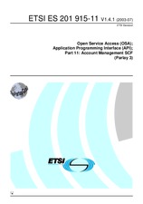 Náhled ETSI ES 201915-11-V1.4.1 29.7.2003