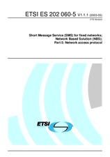 Náhled ETSI ES 202060-5-V1.1.1 6.5.2003