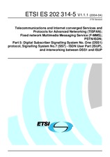 ETSI ES 202314-5-V1.1.1 27.4.2004