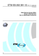 Náhled ETSI ES 202391-12-V1.1.1 22.3.2005