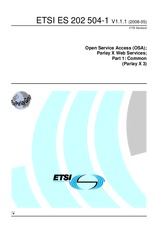 ETSI ES 202504-1-V1.1.1 13.5.2008