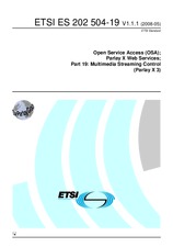 Norma ETSI ES 202504-19-V1.1.1 13.5.2008 náhled