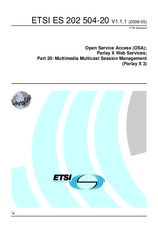 ETSI ES 202504-20-V1.1.1 13.5.2008