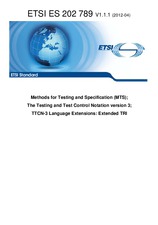 Náhled ETSI ES 202789-V1.1.1 18.4.2012