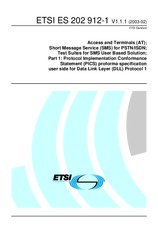 ETSI ES 202912-1-V1.1.1 11.2.2003