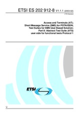 Norma ETSI ES 202912-8-V1.1.1 11.2.2003 náhled