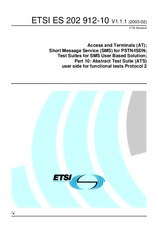 ETSI ES 202912-10-V1.1.1 11.2.2003