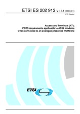 ETSI ES 202913-V1.1.1 20.1.2003