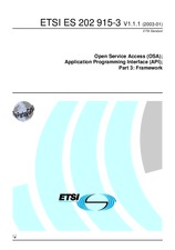 ETSI ES 202915-3-V1.1.1 21.1.2003