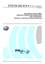 ETSI ES 202915-4-1-V1.1.1 21.1.2003