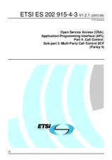 Náhled ETSI ES 202915-4-3-V1.2.1 5.8.2003