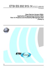 ETSI ES 202915-14-V1.2.1 8.3.2005