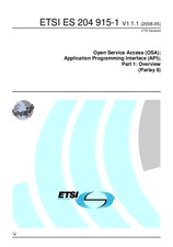 ETSI ES 204915-1-V1.1.1 19.5.2008