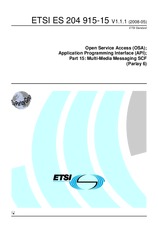 ETSI ES 204915-15-V1.1.1 19.5.2008