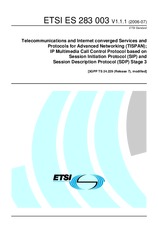 ETSI ES 283003-V1.1.1 4.7.2006