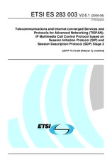 ETSI ES 283003-V2.6.1 5.8.2008