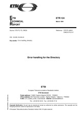 ETSI ETR 124-ed.1 30.3.1994