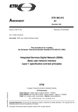 ETSI ETS 300012-ed.1/Amd.1 16.12.1994