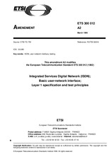 ETSI ETS 3000122-ed.1/Amd.2 15.3.1996