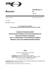 ETSI ETS 300019-1-4-ed.1/Amd.1 30.6.1997