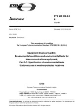 ETSI ETS 300019-2-3-ed.1/Amd.1 30.6.1997