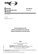 Náhled ETSI ETS 300072-ed.1 30.11.1990