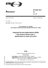 ETSI ETS 300102-1-ed.1/Amd.1 30.4.1993