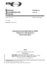 ETSI ETS 300111-ed.1 27.8.1992