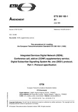 ETSI ETS 300185-1-ed.1/Amd.1 20.6.1995