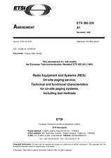 ETSI ETS 300224-ed.1/Amd.1 15.11.1996