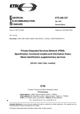 ETSI ETS 300237-ed.2 30.5.1996