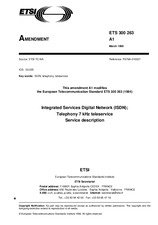 ETSI ETS 300263-ed.1/Amd.1 22.3.1996