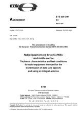 ETSI ETS 300390-ed.1/Amd.1 15.3.1997