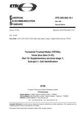 ETSI ETS 300392-10-1-ed.2 14.5.1999