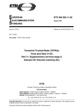 ETSI ETS 300392-11-20-ed.1 17.8.1999