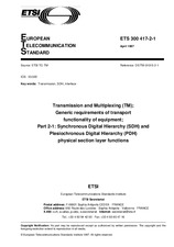 ETSI ETS 300417-2-1-ed.1 30.4.1997