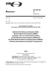 ETSI ETS 300460-ed.1/Amd.1 30.11.1997