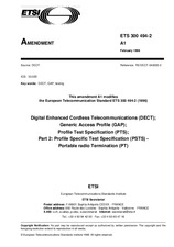 ETSI ETS 300494-2-ed.1/Amd.1 28.2.1998