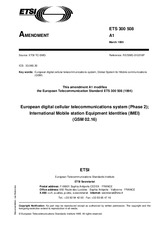 ETSI ETS 300508-ed.1/Amd.1 6.4.1995