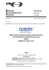 ETSI ETS 300542-ed.3 5.1.1999