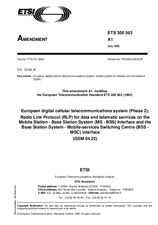 ETSI ETS 300563-ed.1/Amd.1 15.7.1995