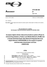 ETSI ETS 300603-ed.1/Amd.1 7.4.1995