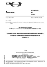 ETSI ETS 300606-ed.1/Amd.1 15.7.1995