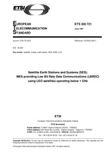 ETSI ETS 300721-ed.1 30.6.1997