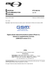 ETSI ETS 300918-ed.1 30.4.1997