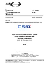 ETSI ETS 300922-ed.1 30.4.1997