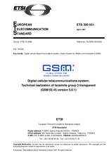 ETSI ETS 300931-ed.1 30.4.1997