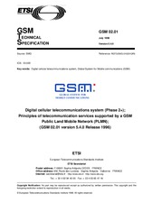 ETSI GTS GSM 02.01-V5.4.0 31.7.1998